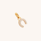 18k Gold Plated Jewellery - Horseshoe Talisman Charm in Gold - Talisman Charm - Astrid &amp; Miyu