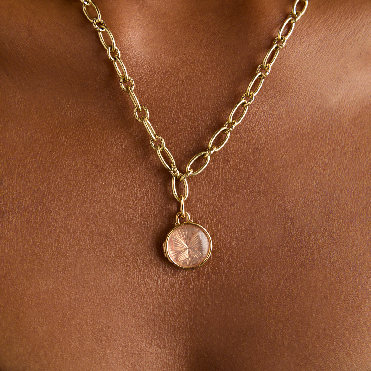18k Gold Plated Jewellery - Butterfly Talisman Charm in Gold - Talisman Charm - Astrid &amp; Miyu