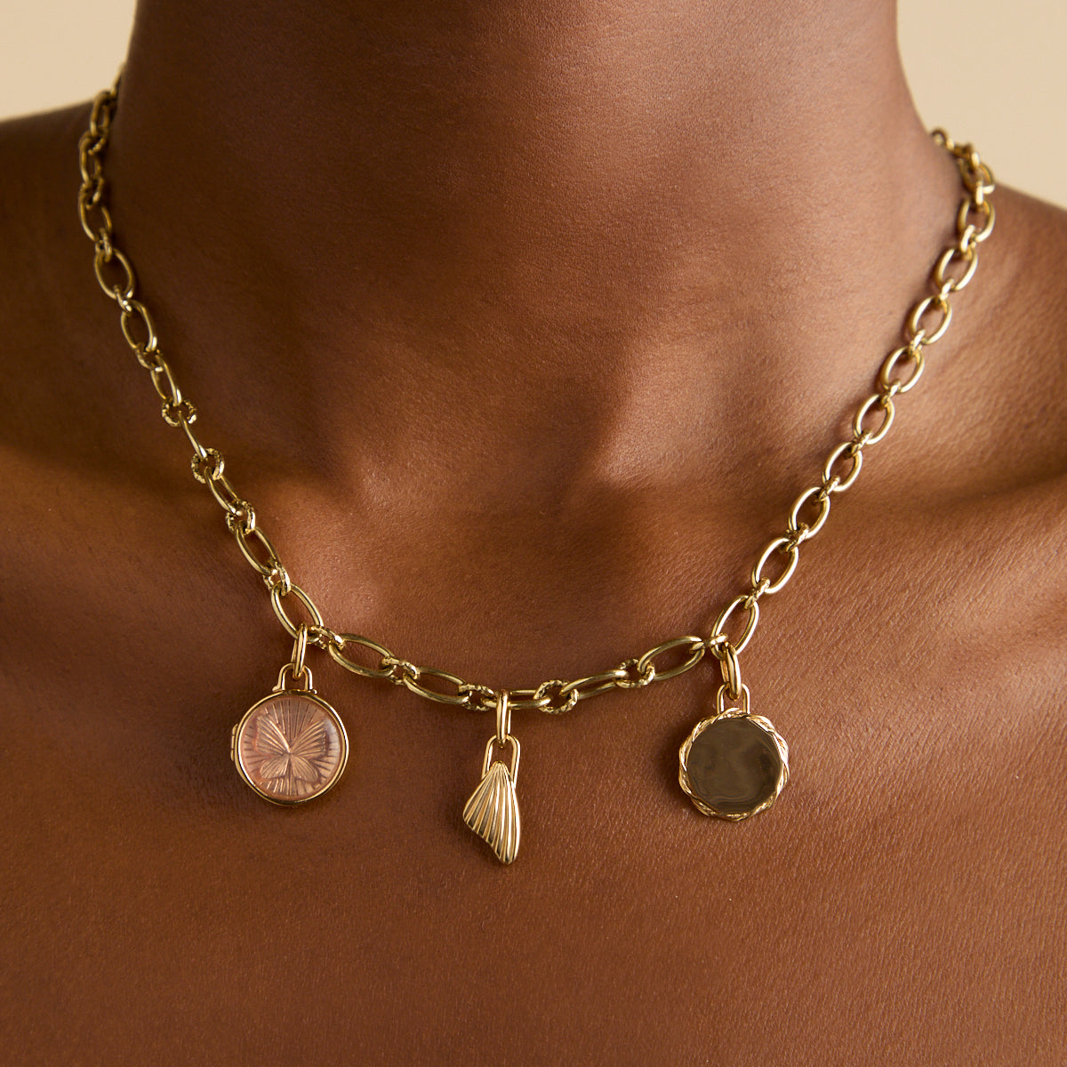 18k Gold Plated Jewellery - Butterfly Talisman Charm in Gold - Talisman Charm - Astrid &amp; Miyu