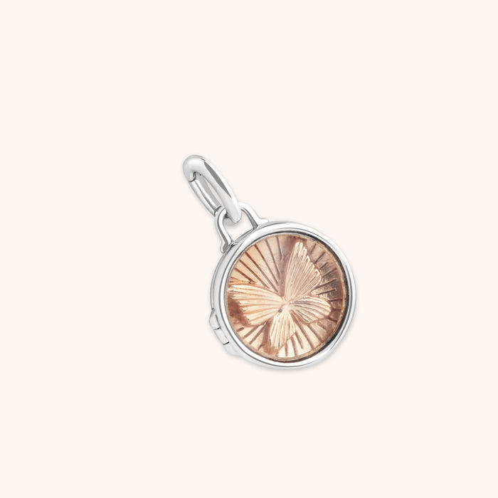 A&M Junior Collection - Butterfly Talisman Charm in Silver - Talisman Charm - Astrid &amp; Miyu