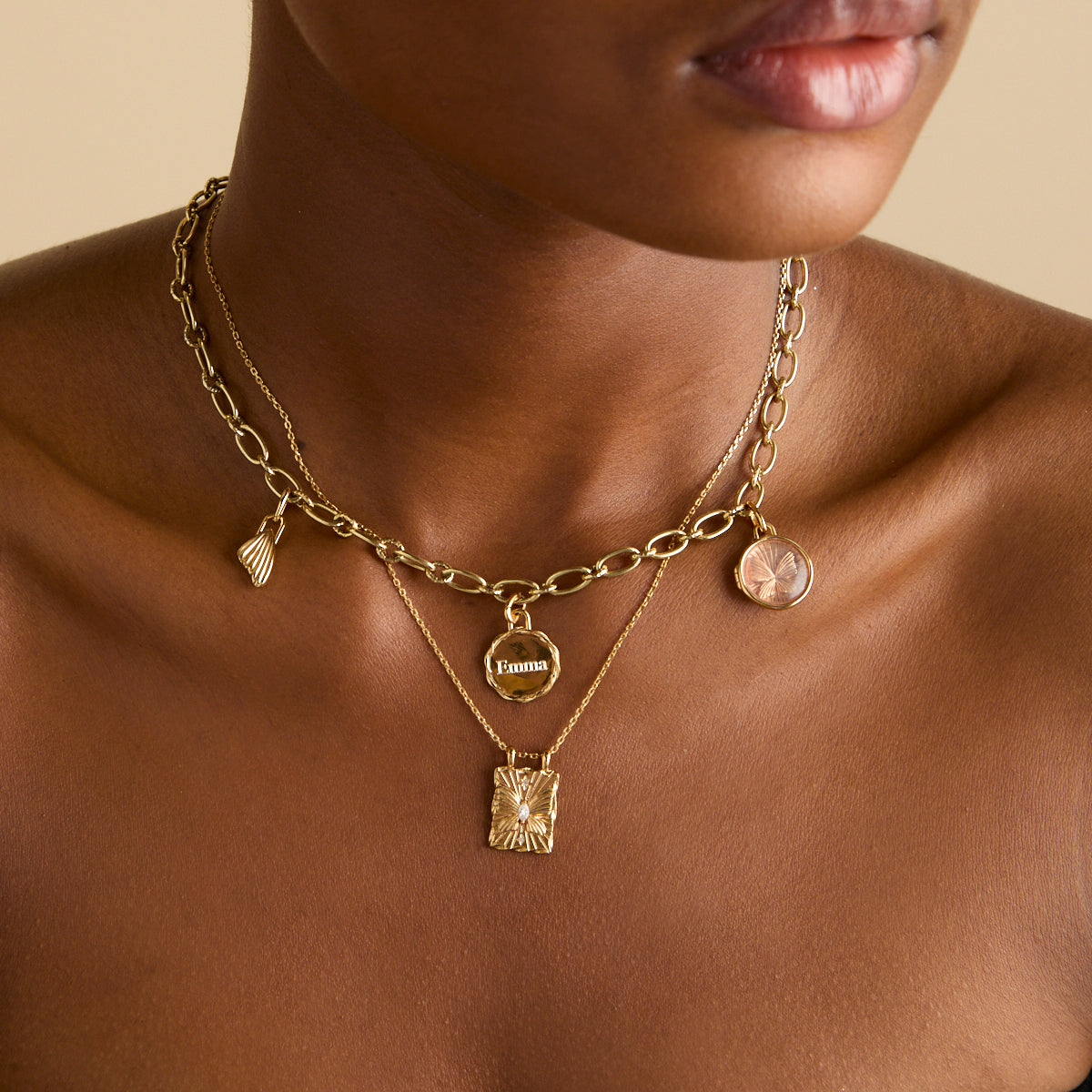 18k Gold Plated Jewellery - Wing Talisman Charm in Gold - Talisman Charm - Astrid &amp; Miyu