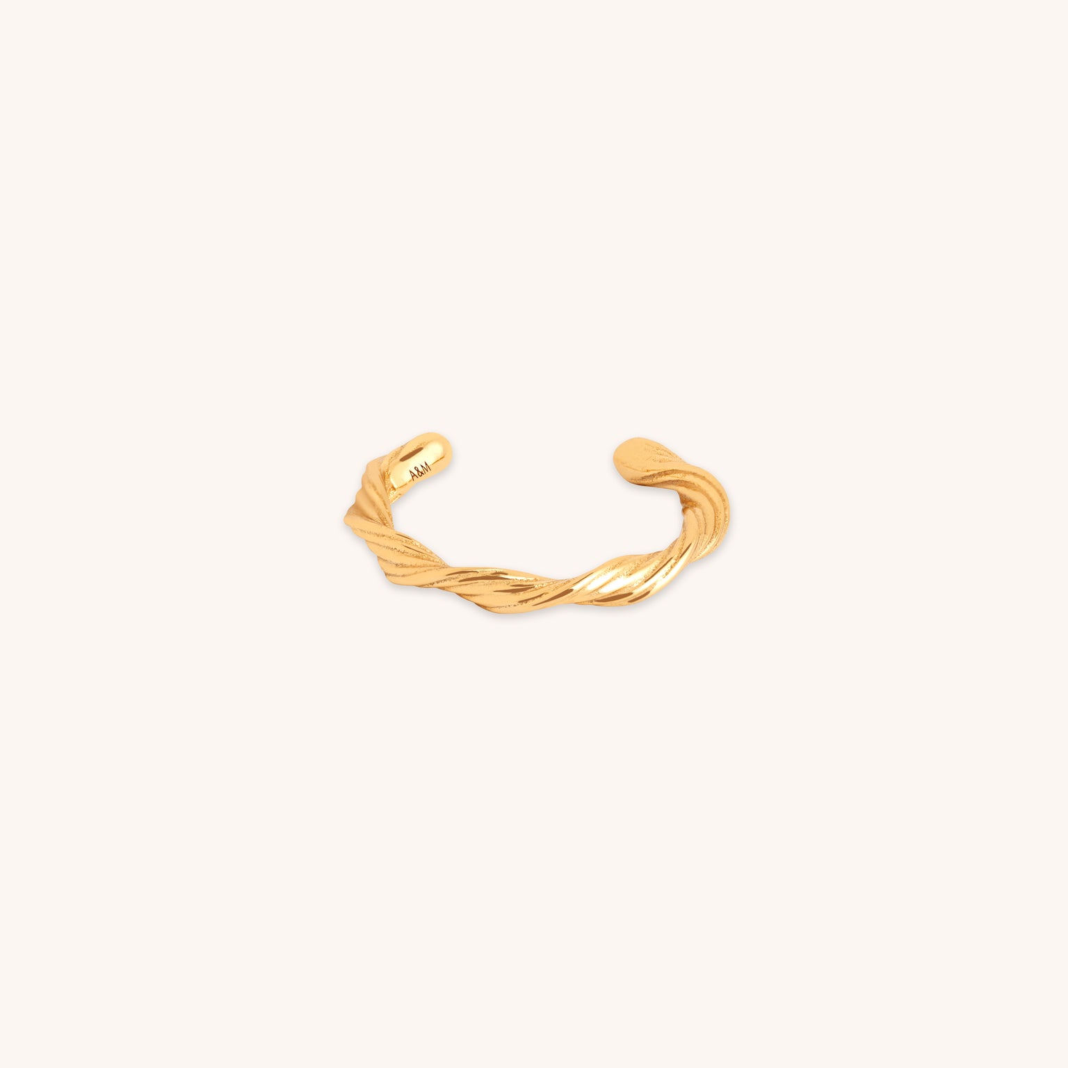 18k Gold Plated Jewellery - Twist Ear Cuff in Gold - Ear Cuffs - Astrid &amp; Miyu