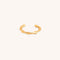 18k Gold Plated Jewellery - Twist Ear Cuff in Gold - Ear Cuffs - Astrid &amp; Miyu