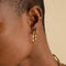 18k Gold Plated Jewellery - Twist Ear Cuff in Gold - Ear Cuffs - Astrid &amp; Miyu