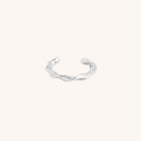 Ear Cuffs - Twist Ear Cuff in Silver - Ear Cuffs - Astrid &amp; Miyu