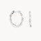 Charm Compatible Hoops - Twist Small Hoops in Silver - Hoops - Astrid &amp; Miyu