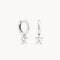 A&M Junior Collection - Butterfly Charm Huggies in Silver - Huggies - Astrid &amp; Miyu