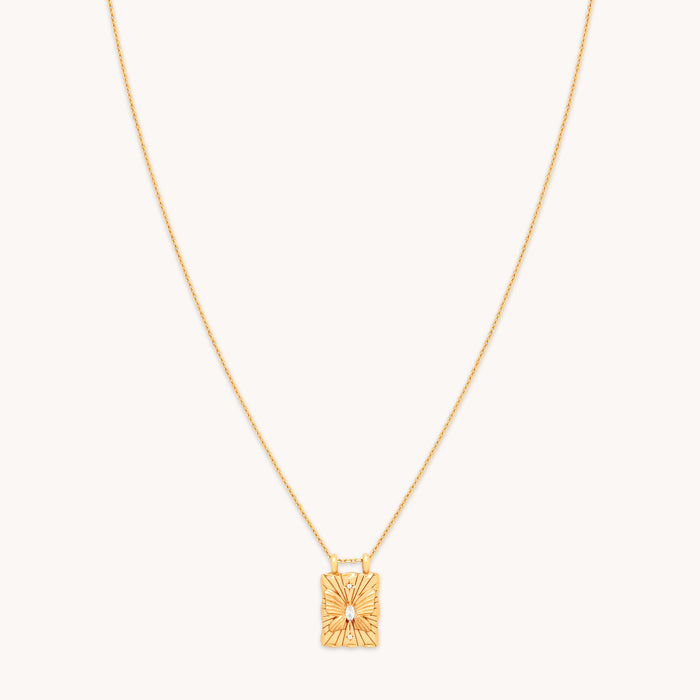 18k Gold Plated Jewellery - Butterfly Pendant Necklace in Gold - Pendant Necklace - Astrid &amp; Miyu