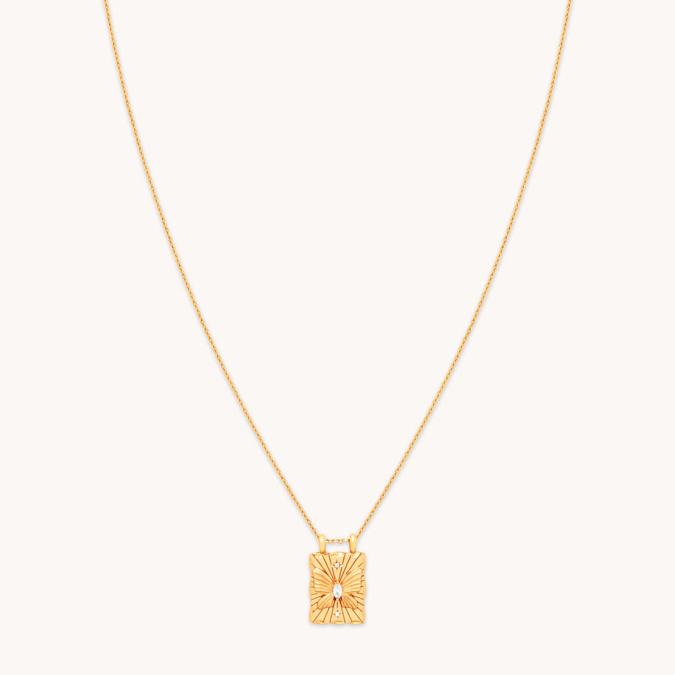 18k Gold Plated Jewellery - Butterfly Pendant Necklace in Gold - Pendant Necklace - Astrid &amp; Miyu