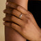 Recycled Sterling Silver Jewellery - Butterfly Crystal Open Ring in Silver - Open Rings - Astrid &amp; Miyu