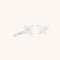A&M Junior Collection - Butterfly Crystal Stud Earrings in Silver - Stud Earrings - Astrid &amp; Miyu