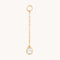 April White Topaz - White Topaz Ear Curation Chain™ in Solid Gold - Product Piercings - Astrid &amp; Miyu