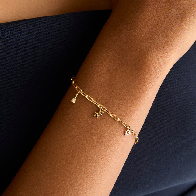 Motif Charms - Cosmic Cluster Charm 9k Gold - Charms & Pendants - Astrid & Miyu