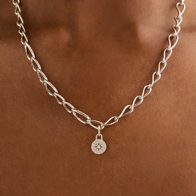 Hoop Charms - Pavé Star Charm in Silver - Talisman Charm - Astrid & Miyu