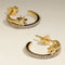 Cosmic Illusion Crystal Hoops in Gold-Astrid &amp; Miyu