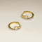 Pavé Crystal Illusion Huggies in Gold-Astrid &amp; Miyu
