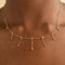 18k Gold Plated Jewellery - Cosmic Charm Drop Necklace in Gold - Necklaces - Astrid &amp; Miyu