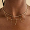 18k Gold Plated Jewellery - Cosmic Charm Drop Necklace in Gold - Necklaces - Astrid &amp; Miyu