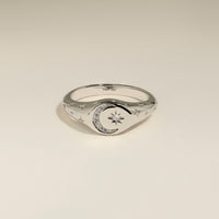 Cosmic Signet Ring in Silver