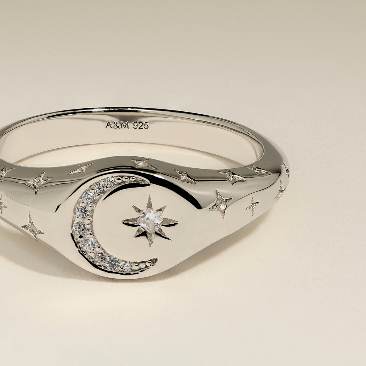 Cosmic Signet Ring in Silver