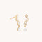 Earrings - Diamond Marquise Drop Studs in Solid Gold - Stud Earrings - Astrid &amp; Miyu