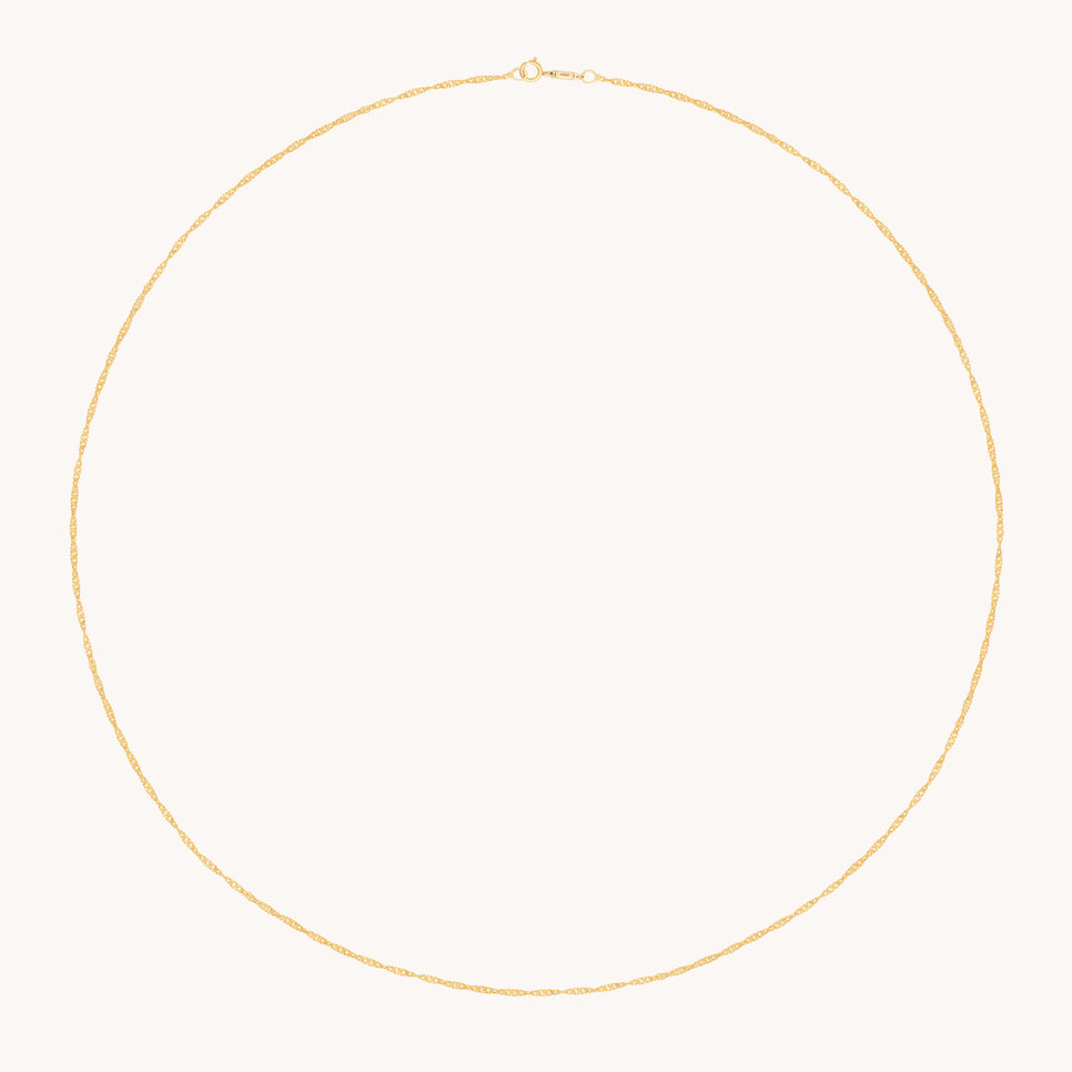 Astrid Chain Necklace in Solid Gold-Astrid &amp; Miyu