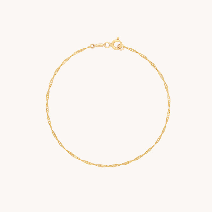 Astrid Chain Bracelet in Solid Gold-Astrid &amp; Miyu