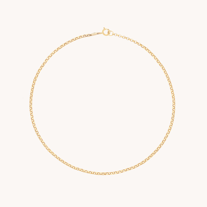 Chelsea Chain Anklet in Solid Gold-Astrid &amp; Miyu