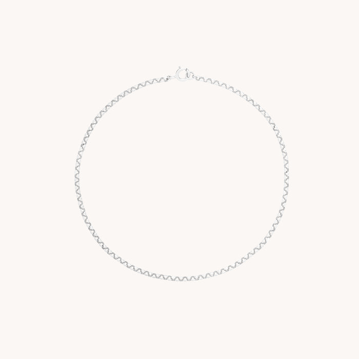 Chelsea Chain Bracelet in Solid White Gold-Astrid &amp; Miyu