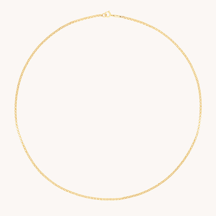 Chelsea Chain Necklace in Solid Gold-Astrid &amp; Miyu