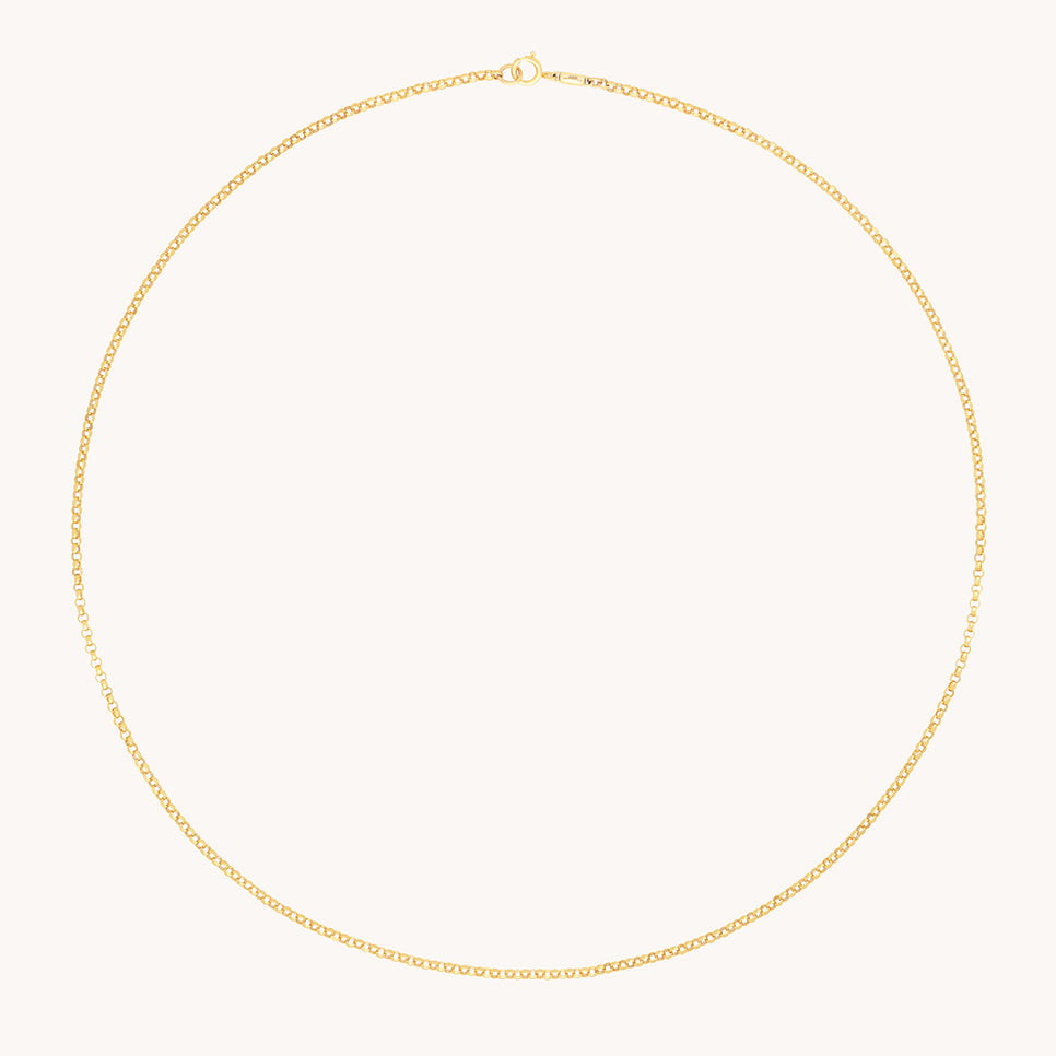 Chelsea Chain Necklace in Solid Gold-Astrid &amp; Miyu