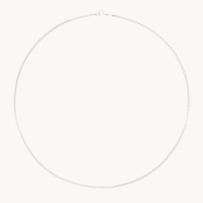 Chelsea Chain Necklace in Solid White Gold-Astrid &amp; Miyu