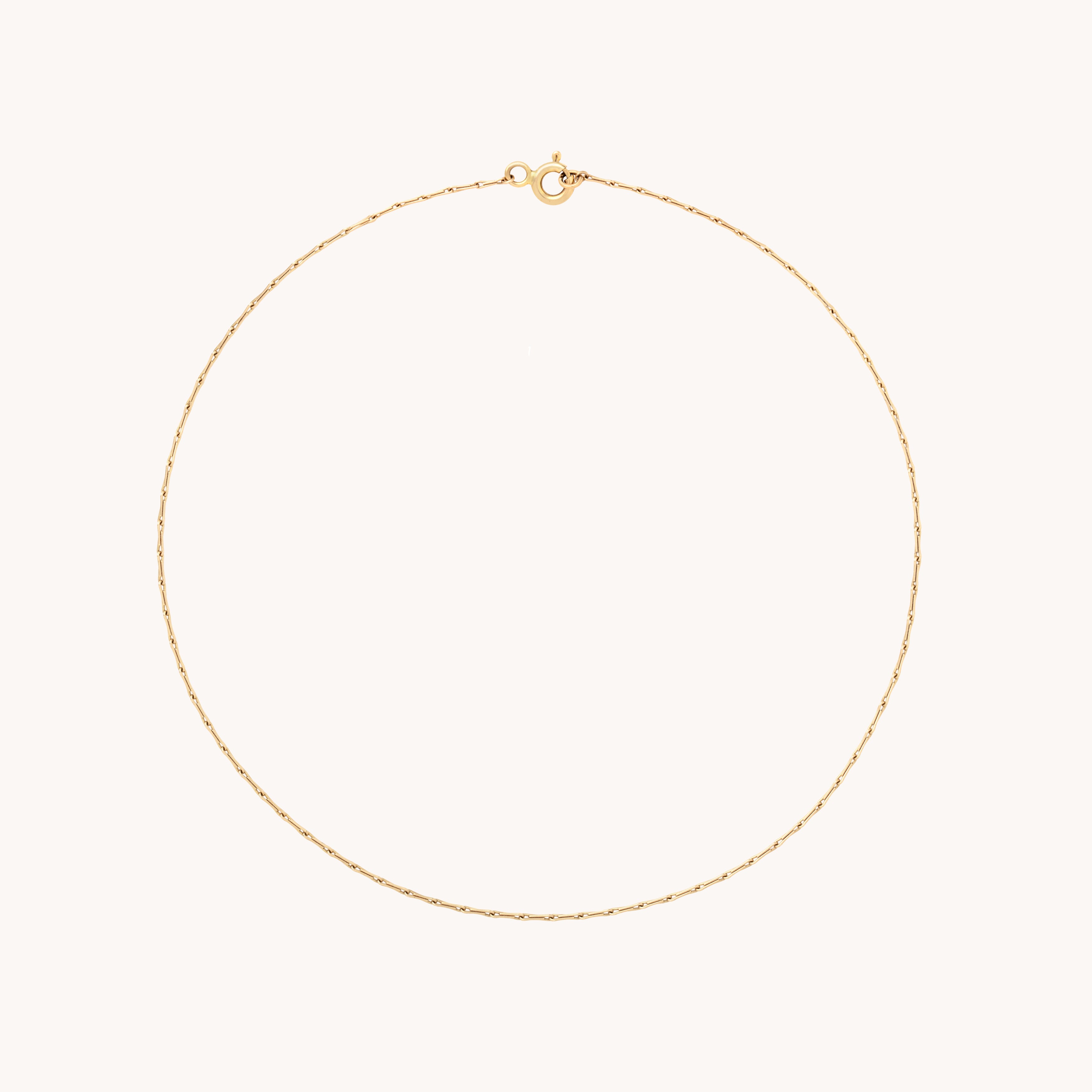 Marylebone Chain Anklet in Solid Gold-Astrid &amp; Miyu