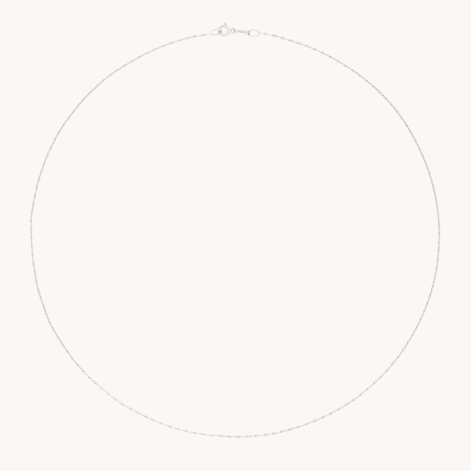 Marylebone Chain Necklace in Solid White Gold-Astrid &amp; Miyu