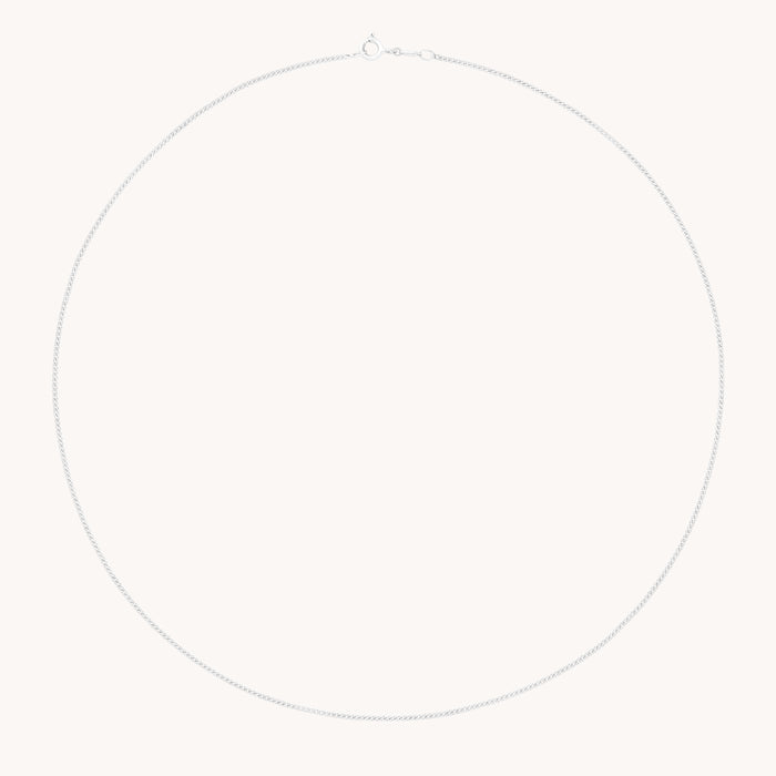 Bold Miyu Chain Necklace in Solid White Gold-Astrid &amp; Miyu