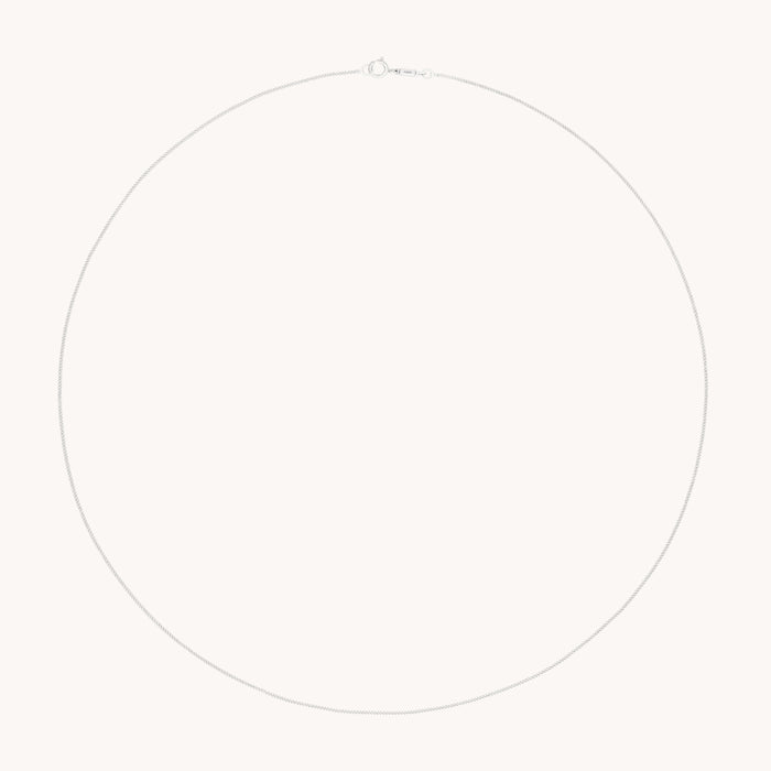 Miyu Chain Necklace in Solid White Gold-Astrid &amp; Miyu