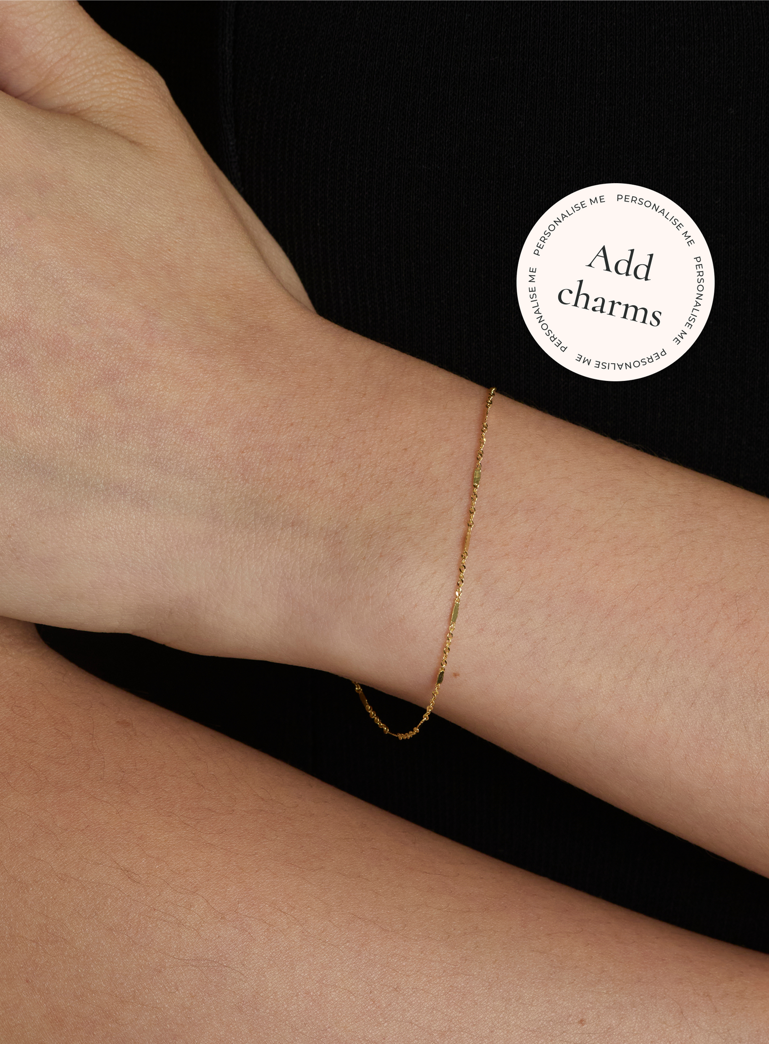 Astrid Story Chain Bracelet in Solid Gold-Astrid &amp; Miyu