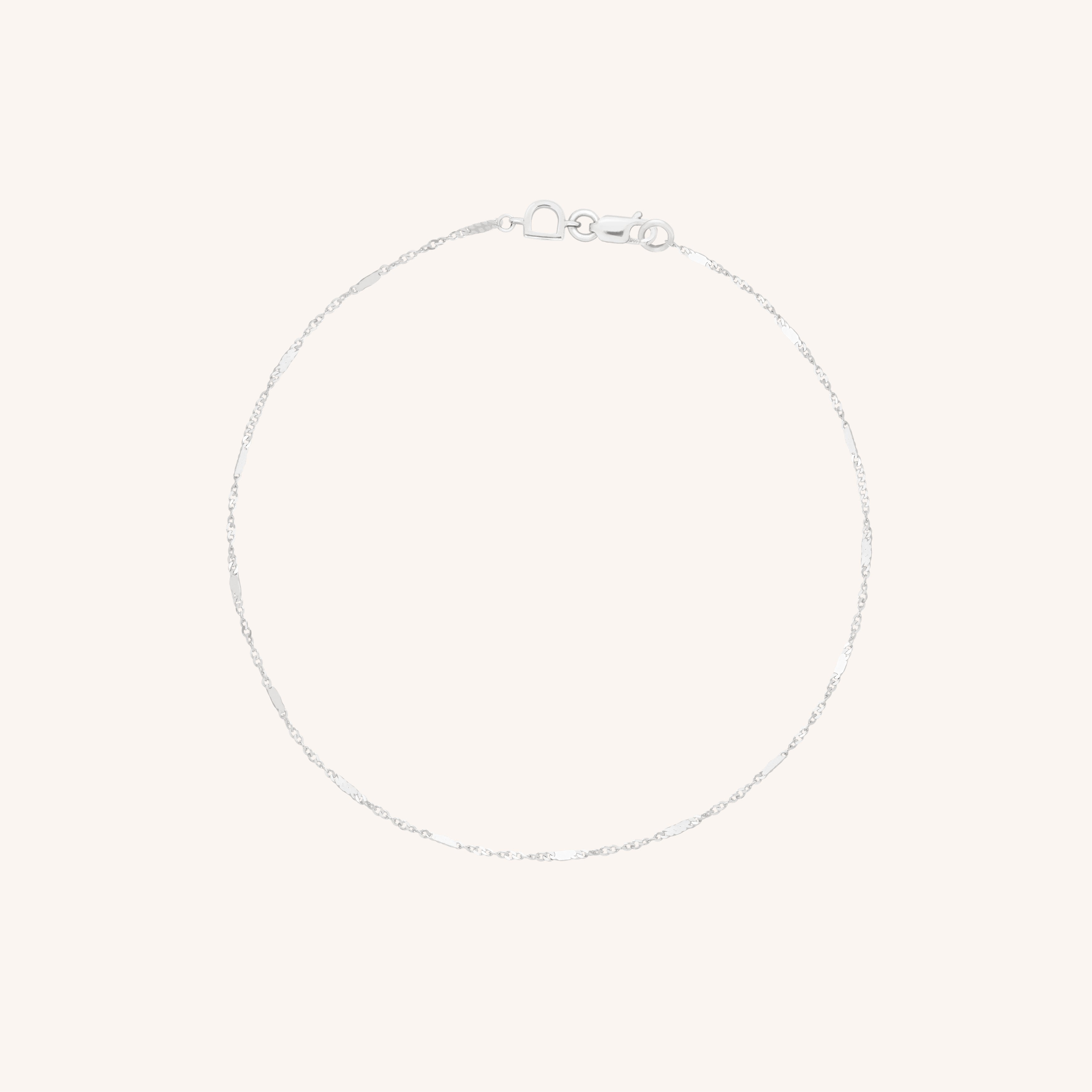 Astrid Chain Bracelet in Solid White Gold-Astrid &amp; Miyu