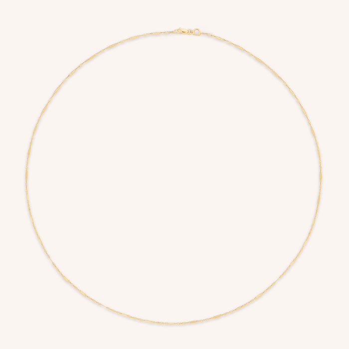 Astrid Story Chain Necklace in Solid Gold-Astrid &amp; Miyu