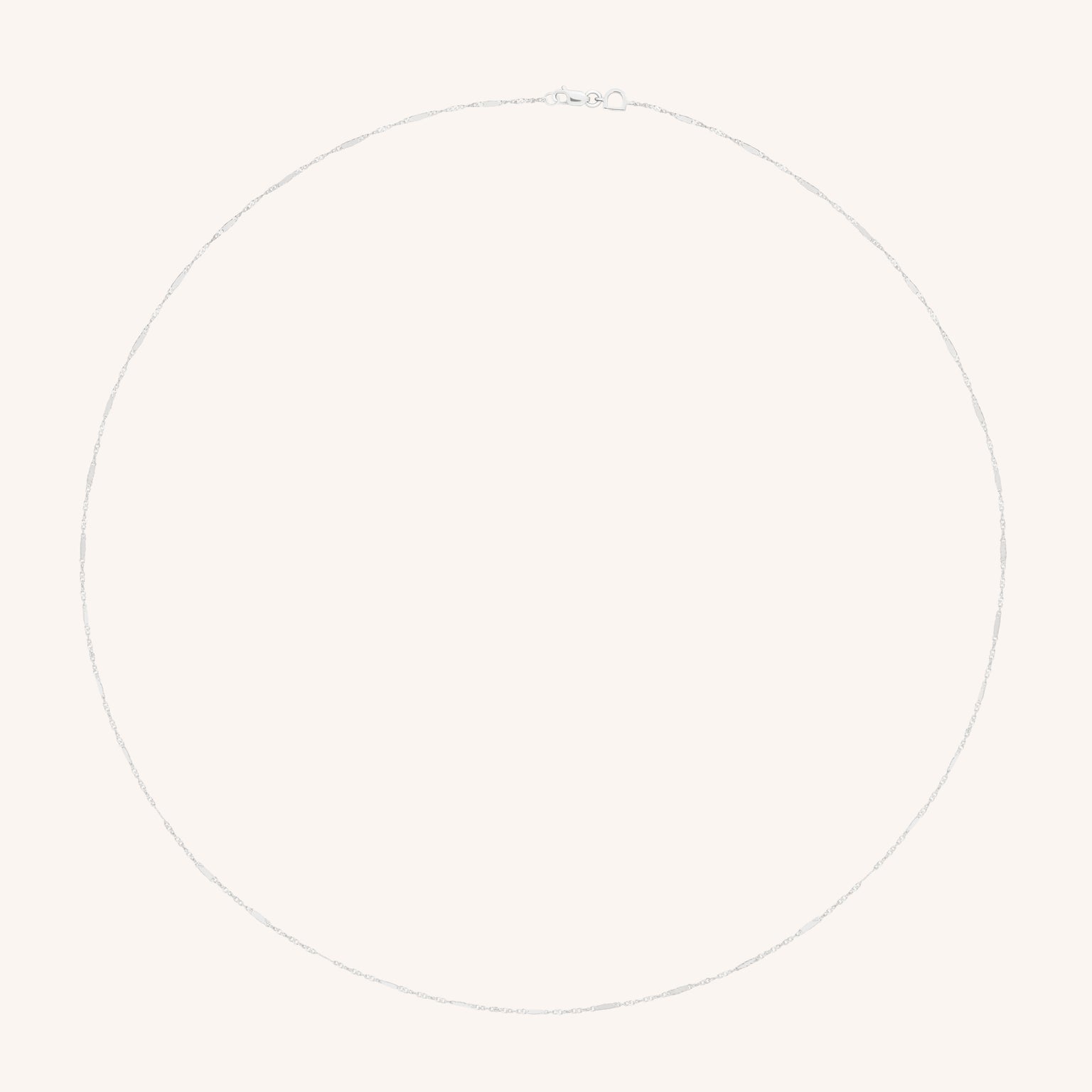 Astrid Chain Necklace in Solid White Gold-Astrid &amp; Miyu