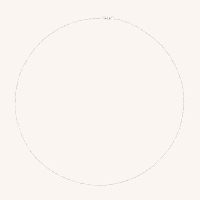 Astrid Chain Necklace in Solid White Gold-Astrid &amp; Miyu