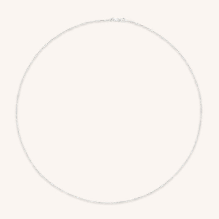 Astrid Story Chain Necklace in Solid White Gold-Astrid &amp; Miyu