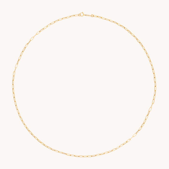 Piccadilly Chain Necklace in Solid Gold-Astrid &amp; Miyu