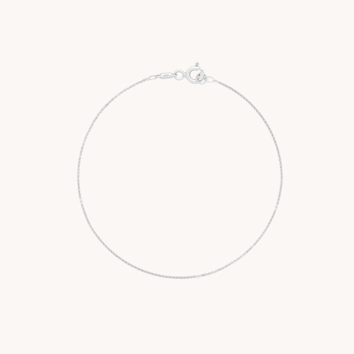 Shoreditch Chain Bracelet in Solid White Gold-Astrid &amp; Miyu