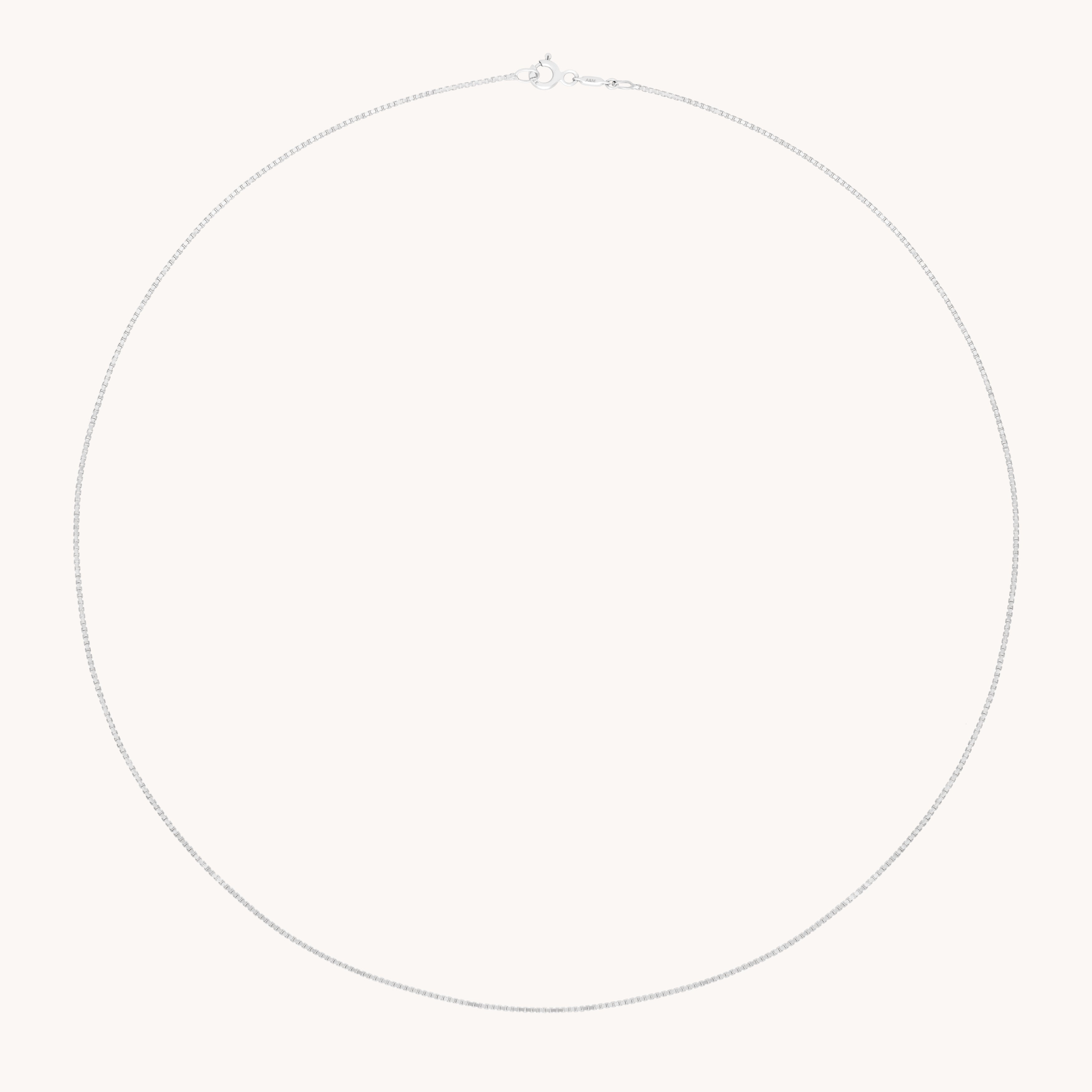 Shoreditch Chain Necklace in Solid White Gold-Astrid &amp; Miyu