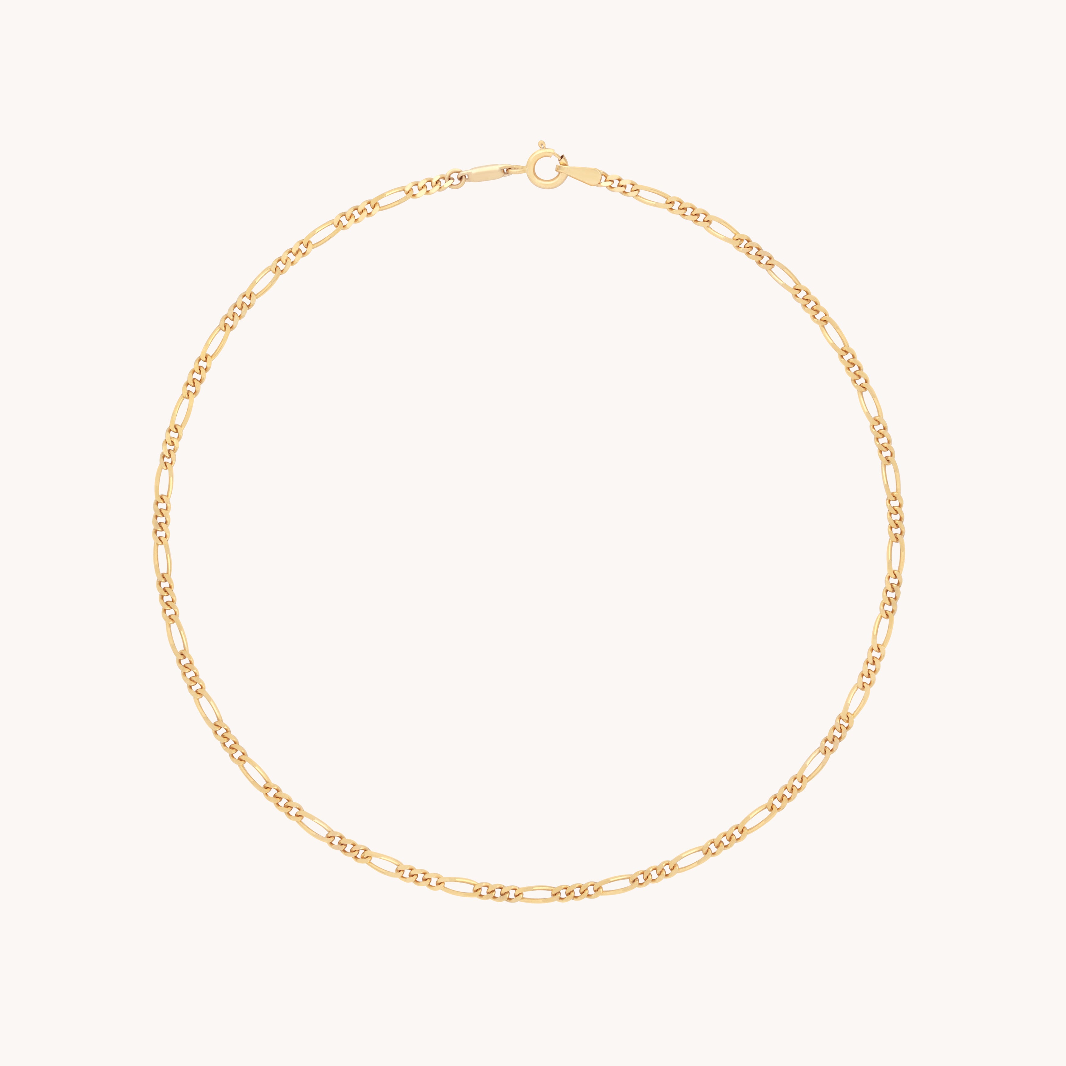Soho Chain Anklet in Solid Gold-Astrid &amp; Miyu