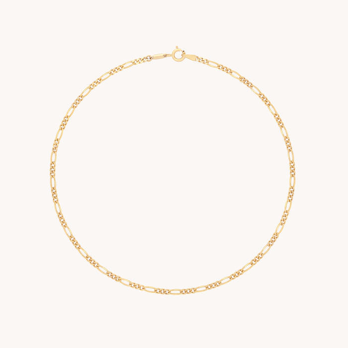 Soho Chain Anklet in Solid Gold-Astrid &amp; Miyu