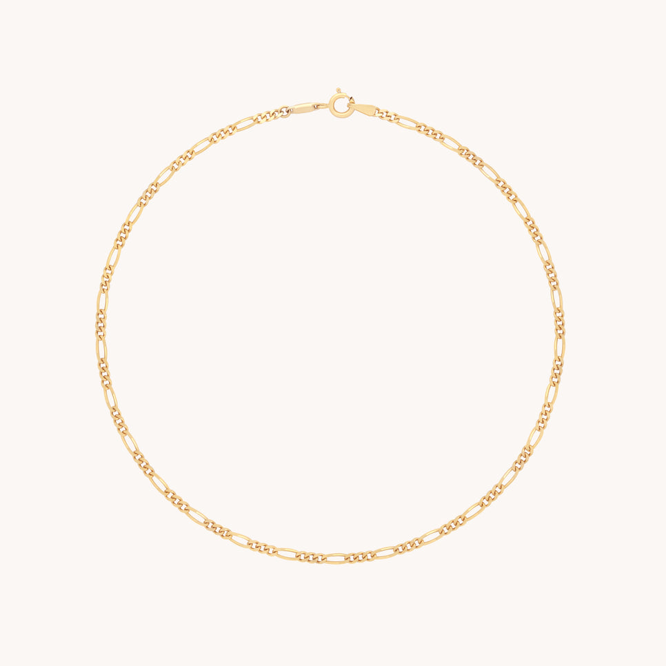 Soho Chain Anklet in Solid Gold-Astrid &amp; Miyu