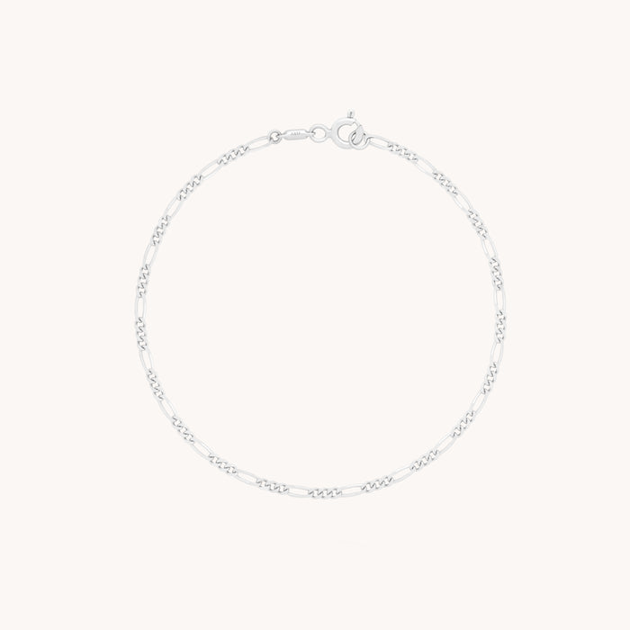 Soho Chain Bracelet in Solid White Gold-Astrid &amp; Miyu