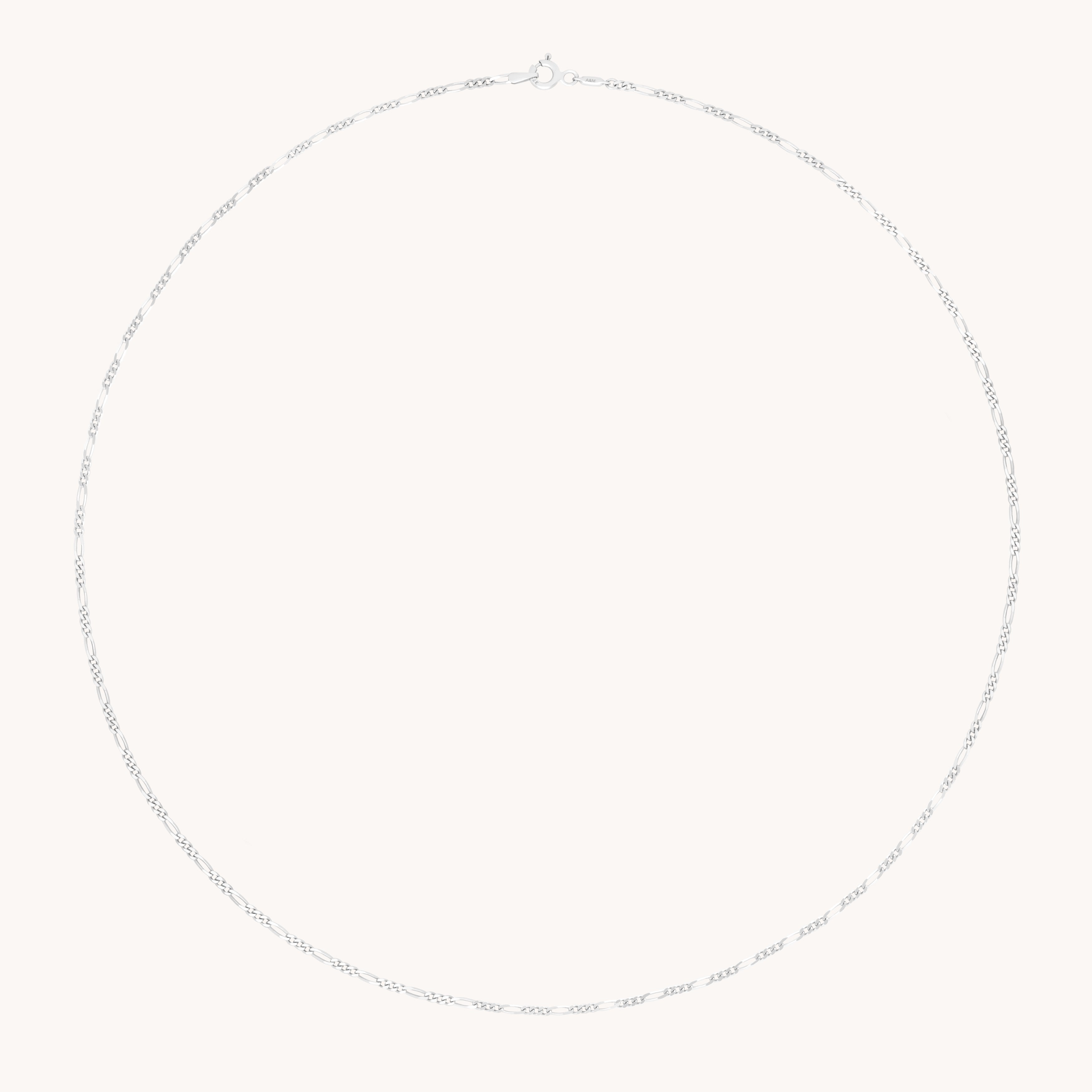 Soho Chain Necklace in Solid White Gold-Astrid &amp; Miyu